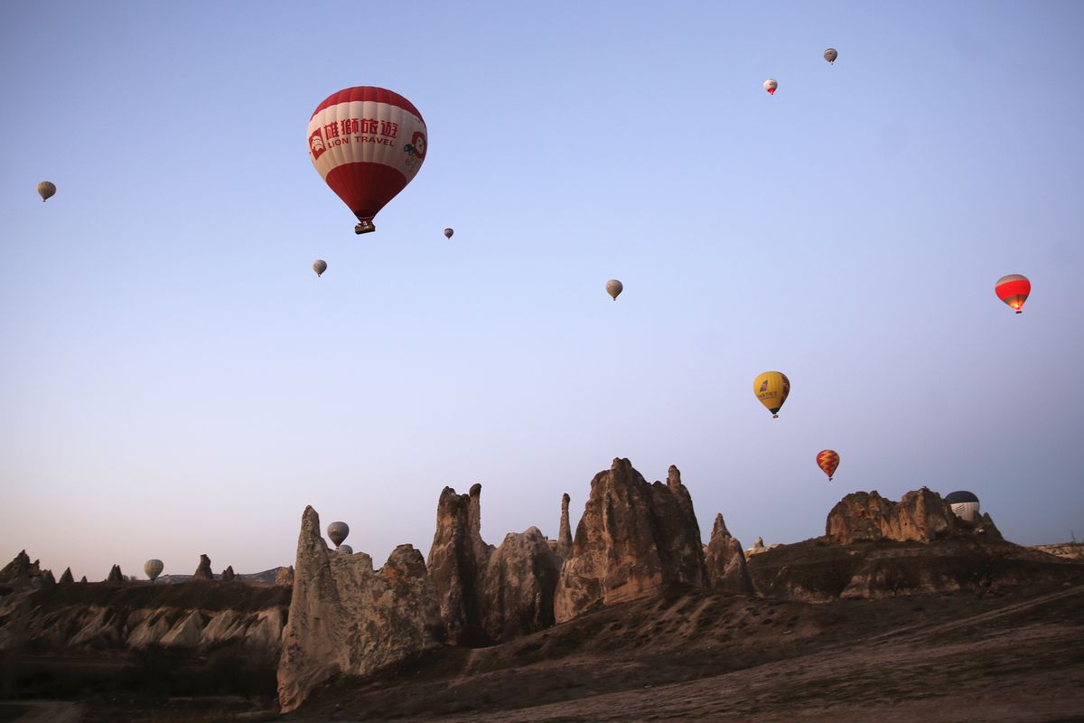 Hot-air balloons in Cappadocia