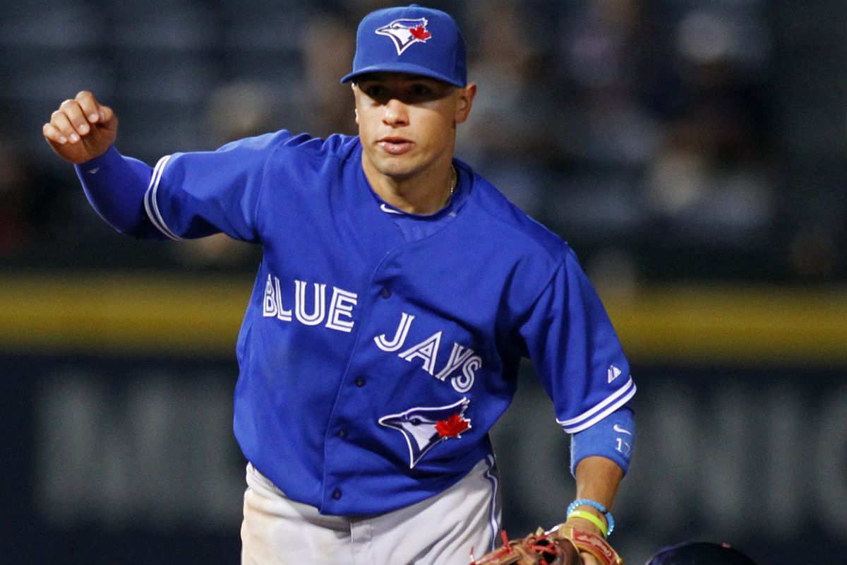 Ryan Goins turns two as the Jays lose to the Braves Tuesday night