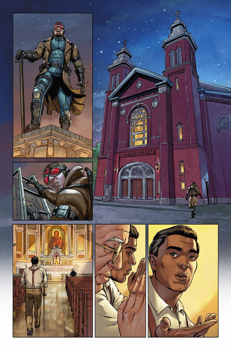 The church in “The Phantom Phoenix” series was modeled after St. Casimir’s Church, which was renamed Our Lady of Tepeyac.