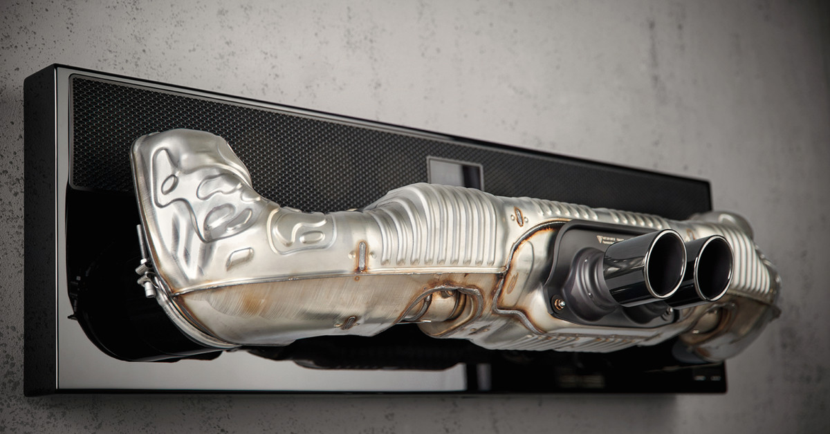 Porsche Design has stuck a 992 GT3 exhaust onto a $12,000 soundbar