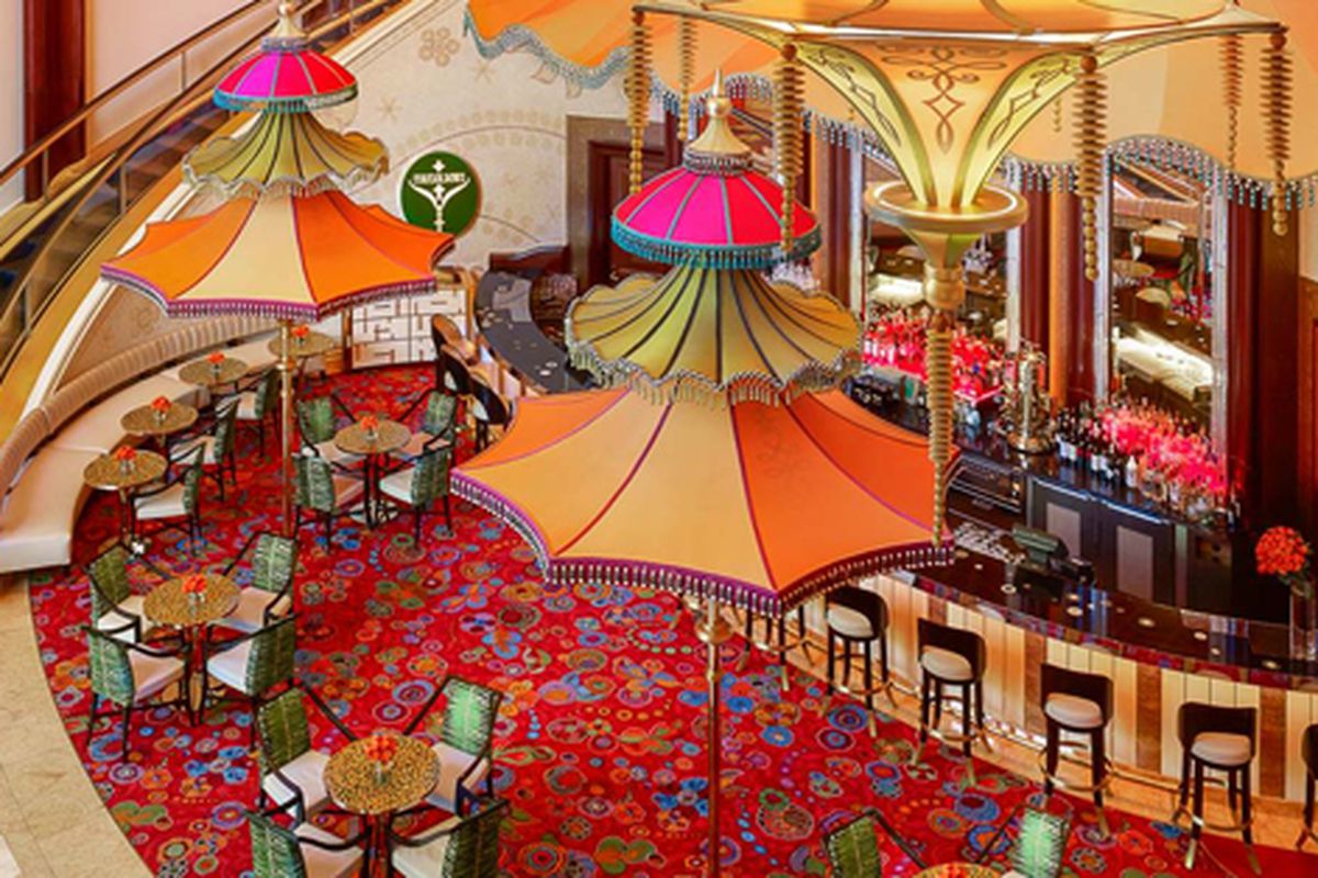 The Parasol Down cocktail lounge at Wynn Las Vegas, soon to be upgraded with an $800,000 budget. 