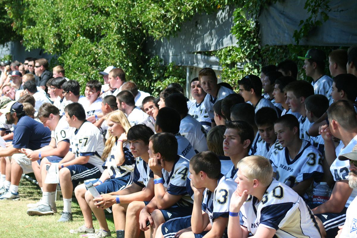 Napa High School football team at Raiders training camp