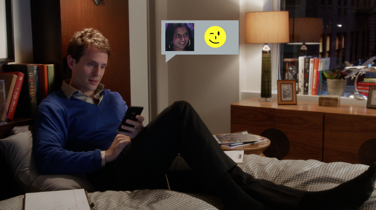 the mindy project texting 2