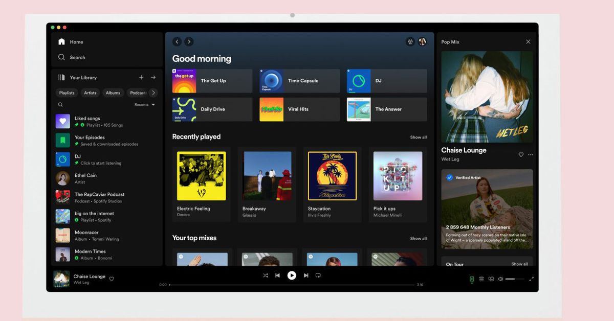Spotify overhauls design of its desktop app