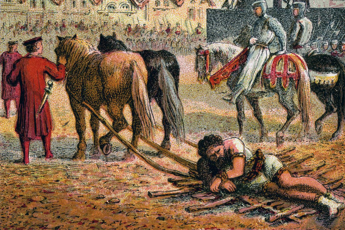 ‘Wallace Executed’, 1305, (c1850).
