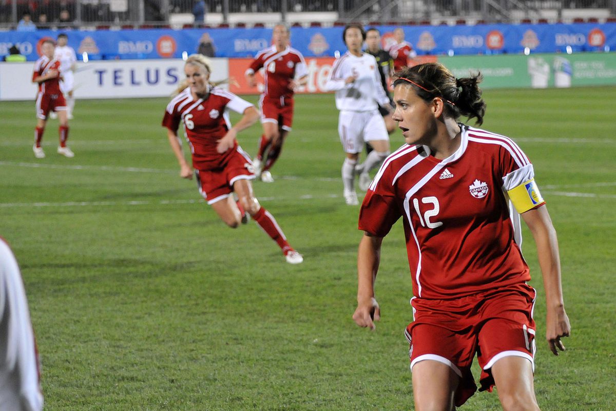 Does consensus "safe" pick Christine Sinclair truly deserve another Canadian Women's Player of the Year award? (Jason Gemnich/Canadian Soccer Association)