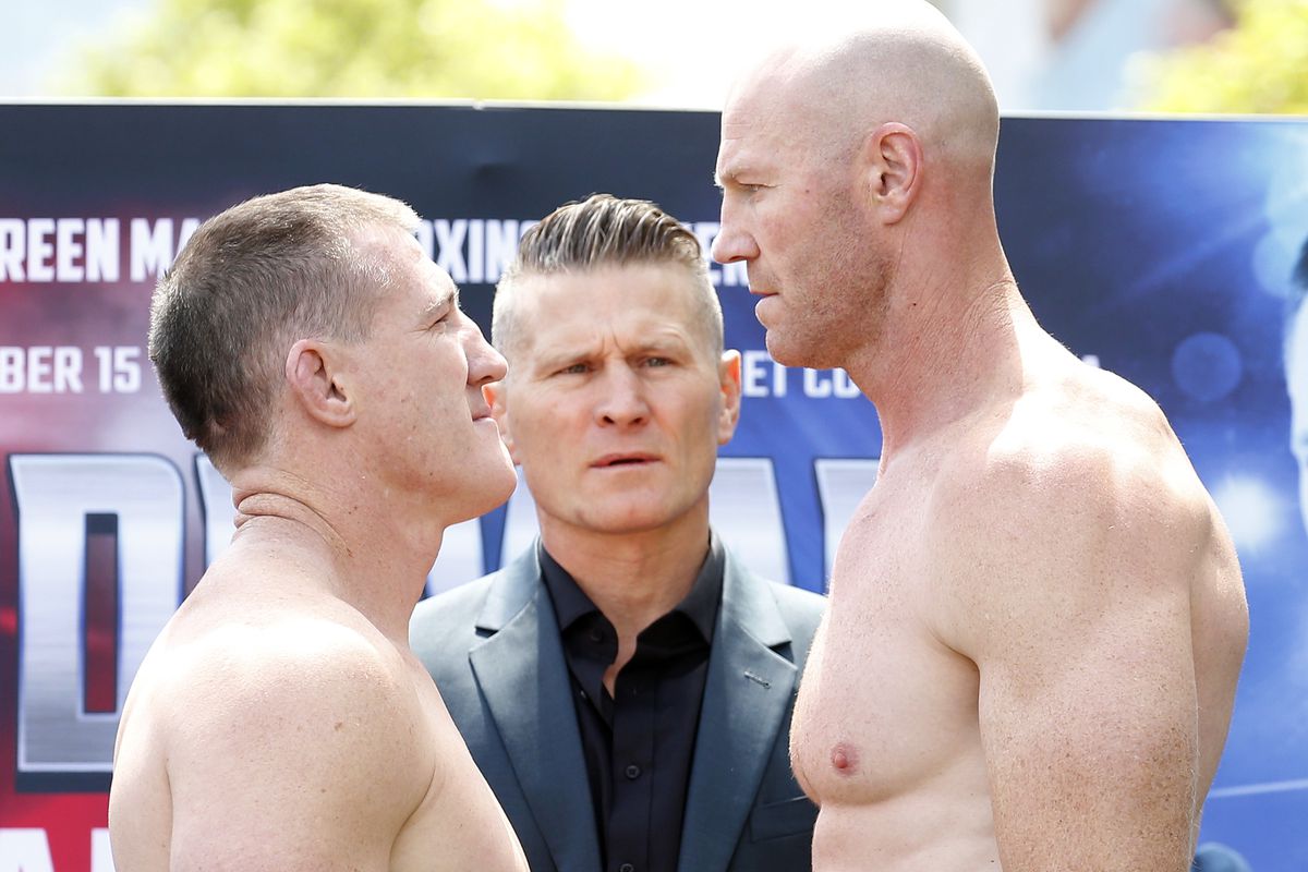 Barry Hall v Paul Gallen Official Weigh In