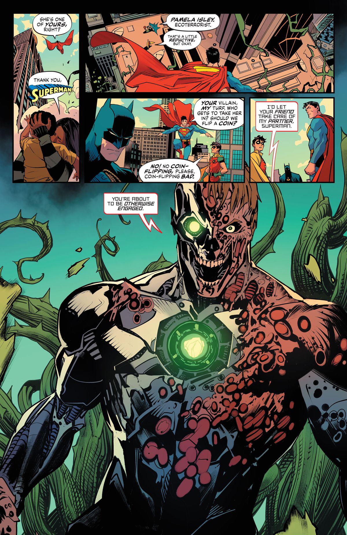 A page from the backup story of Detective Comics #1050 (2022).