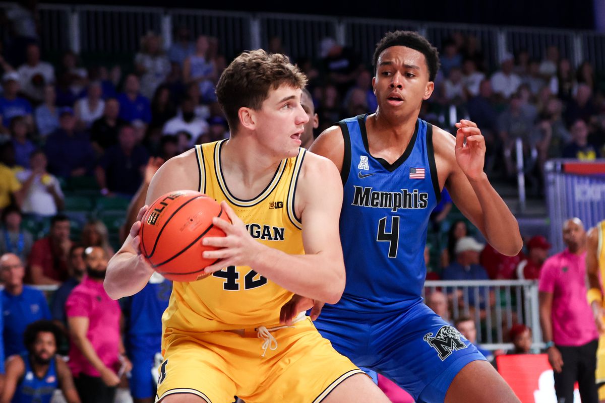 NCAA Basketball: Battle 4 Atlantis-Memphis at Michigan