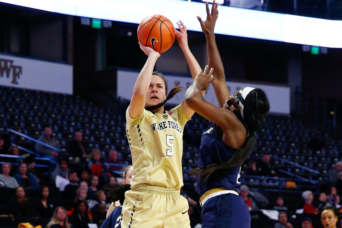 NCAA Womens Basketball: Notre Dame at Wake Forest