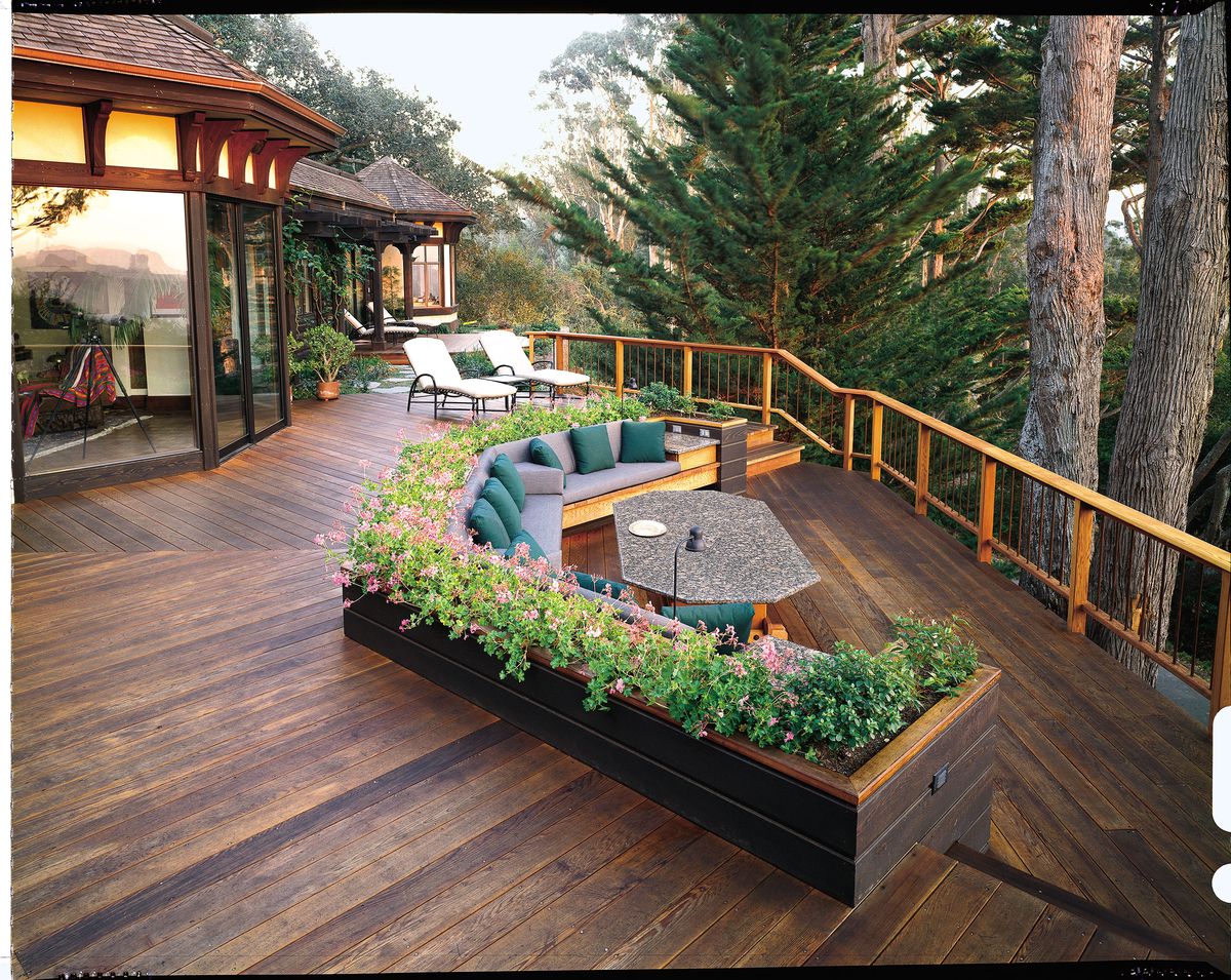 A deck is a valuable part of many houses.