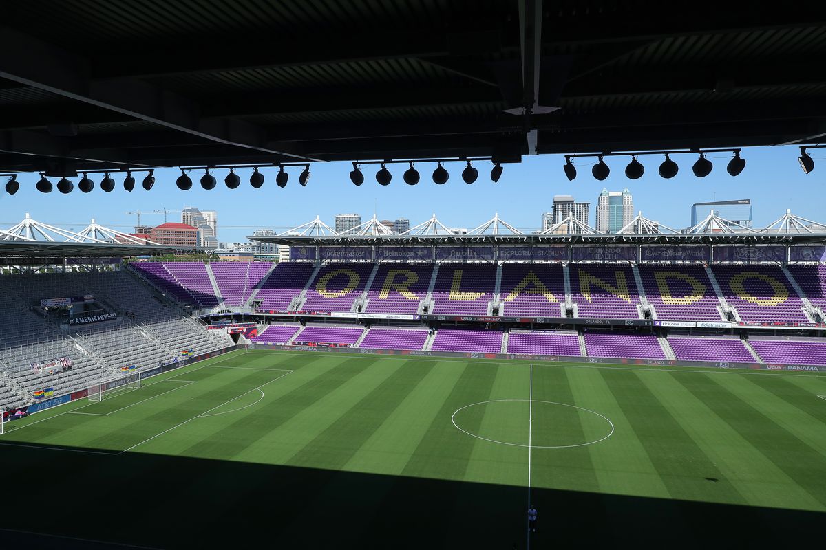 A general view of Exploria Stadium prior the match between The United States and Panama as part of the Concacaf 2022 FIFA World Cup Qualifiers at Exploria Stadium on March 27, 2022 in Orlando, Florida.
