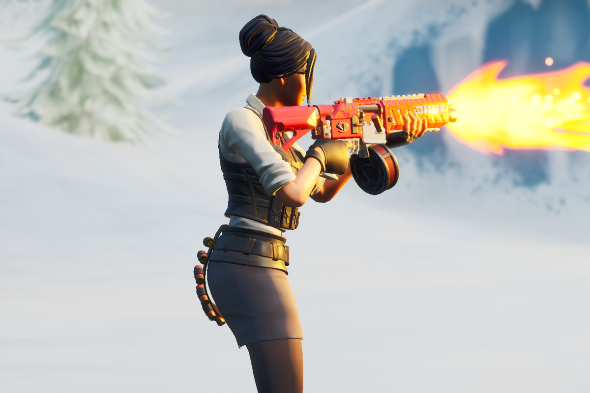 Fortnite character with the new Drum Shotgun