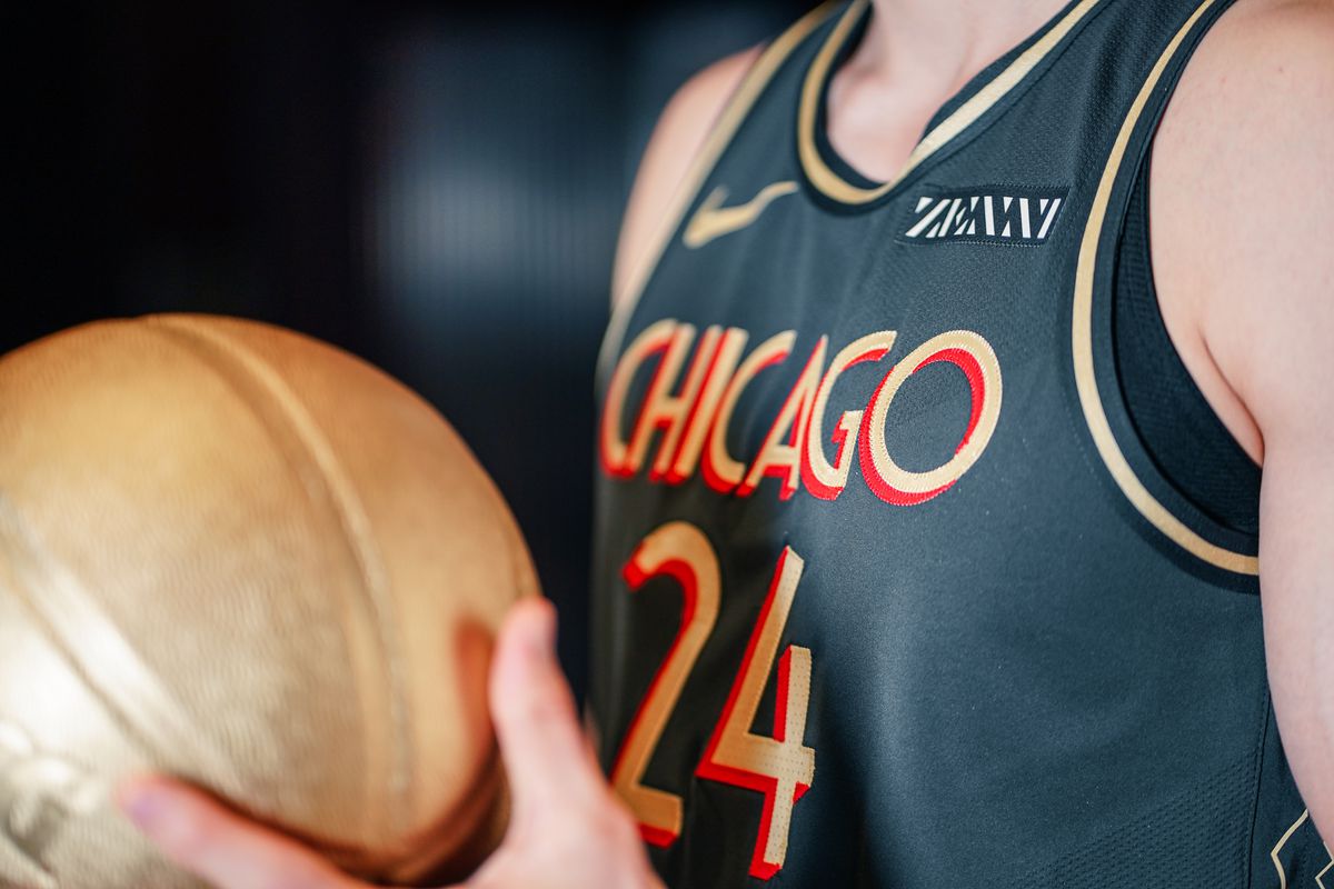 The Chicago Bulls unveil their new City Edition uniforms on September 29, 2020 at the Advocate Center in Chicago, Illinois.&nbsp;