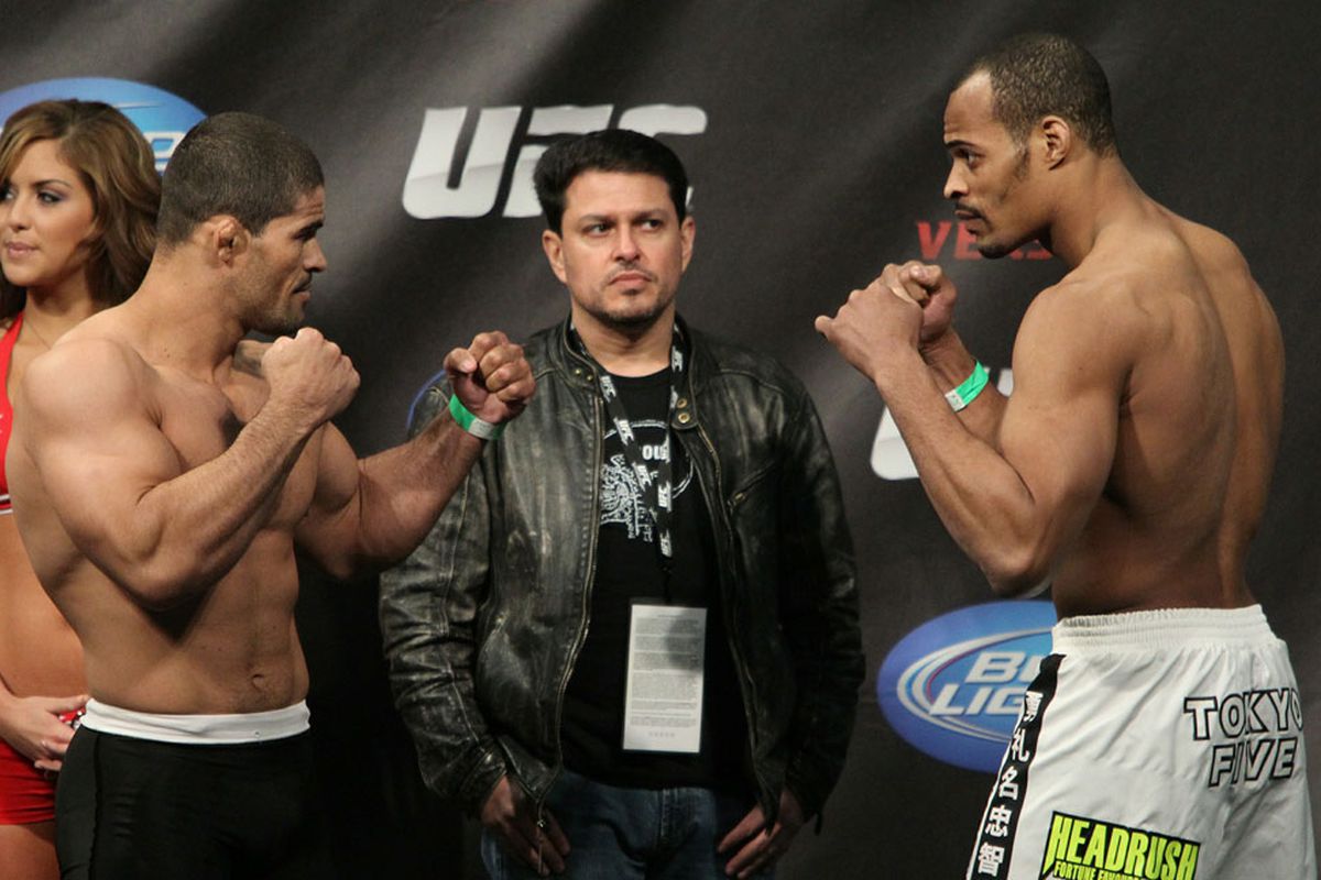 Rousimar Palhares vs. Dave Branch, photo via UFC.com