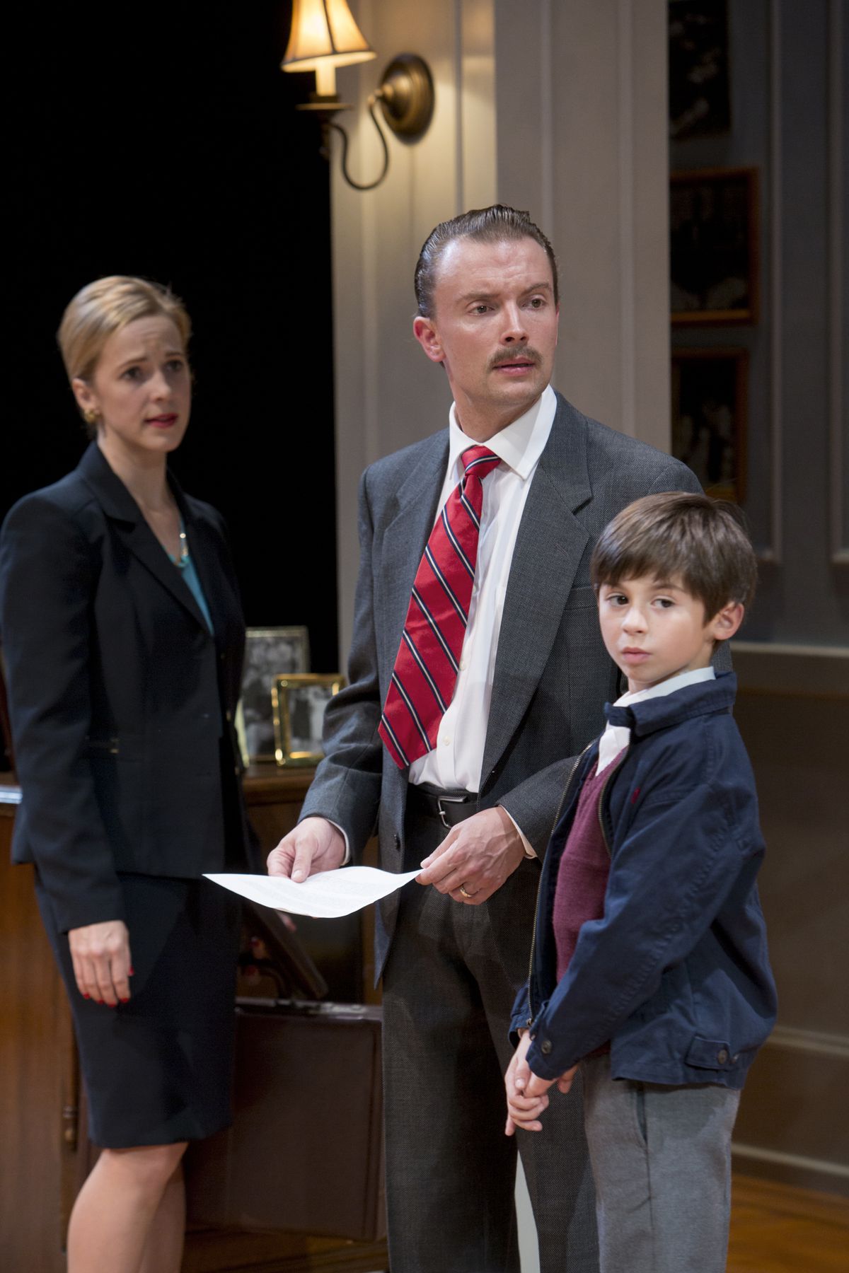 Mattie Hawkinson (from left), Greg Matthew Anderson and Tyler Kaplan in “The City of Conversation” at Northlight Theatre. (Photo: Charles Osgood)