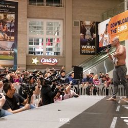 Cain Velasquez participates at UFC Phoenix open workouts.