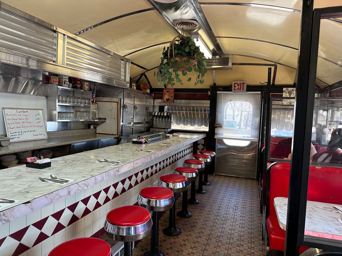 The inside of a Jersey Shore diner.