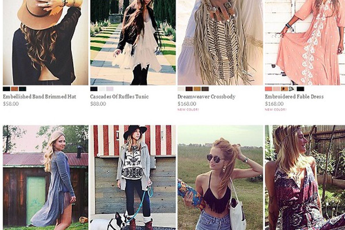 Free People. Image <a href="http://philly.racked.com/archives/2014/02/26/free-people-changes-the-face-of-ecommerce-as-customers-takeover-freepeoplecom.php">via</a>.