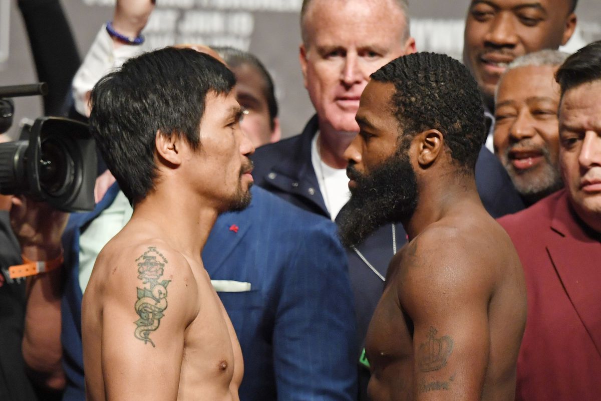 Manny Pacquiao v Adrien Broner - Weigh-in
