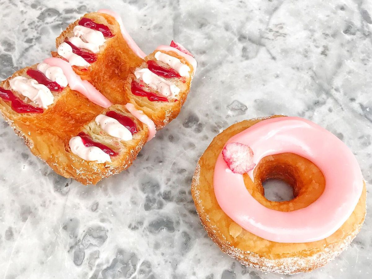 Strawberry Fields cronut at Dominique Ansel Bakery in Belgravia, one of London’s best bakeries