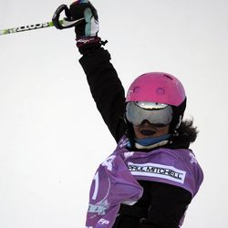 Zyre Austin (USA) competes during the women's halfpipe competition at Park City Mountain Resort on Saturday, Jan. 18, 2014.