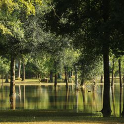 A park is under water in Spring, Texas, on Thursday, Aug. 31, 2017.