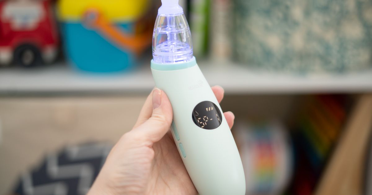 Every new parent needs an electric baby snot sucker