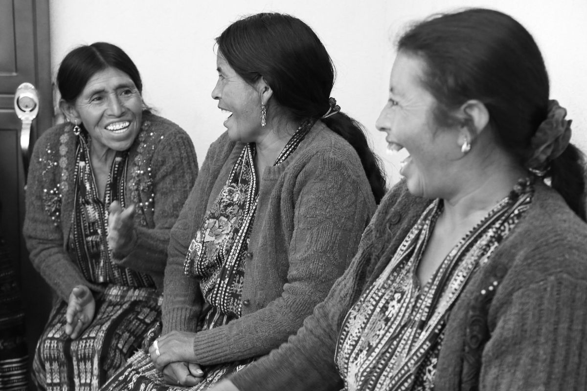 Three female Guatemalan artisans.