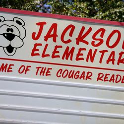 Jackson Elementary School's sign is pictured in Salt Lake City on Wednesday, Sept. 27, 2017. The Salt Lake Board of Education will discuss changing the name of elementary school on Tuesday, Feb. 6, 2017. The school was named for Andrew Jackson.