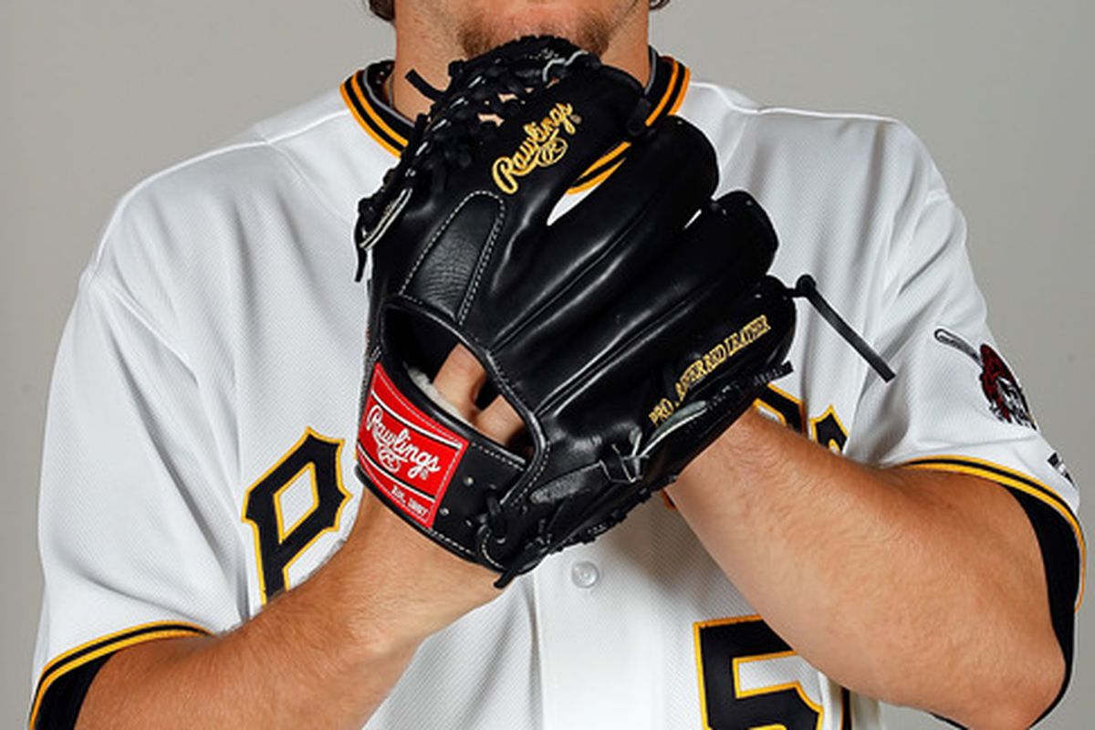 BRADENTON FL - FEBRUARY 20:  Pitcher Daniel Moskos #57 of the Pittsburgh Pirates poses for a photo during photo day at Pirate City on February 20 2011 in Bradenton Florida.  (Photo by J. Meric/Getty Images)