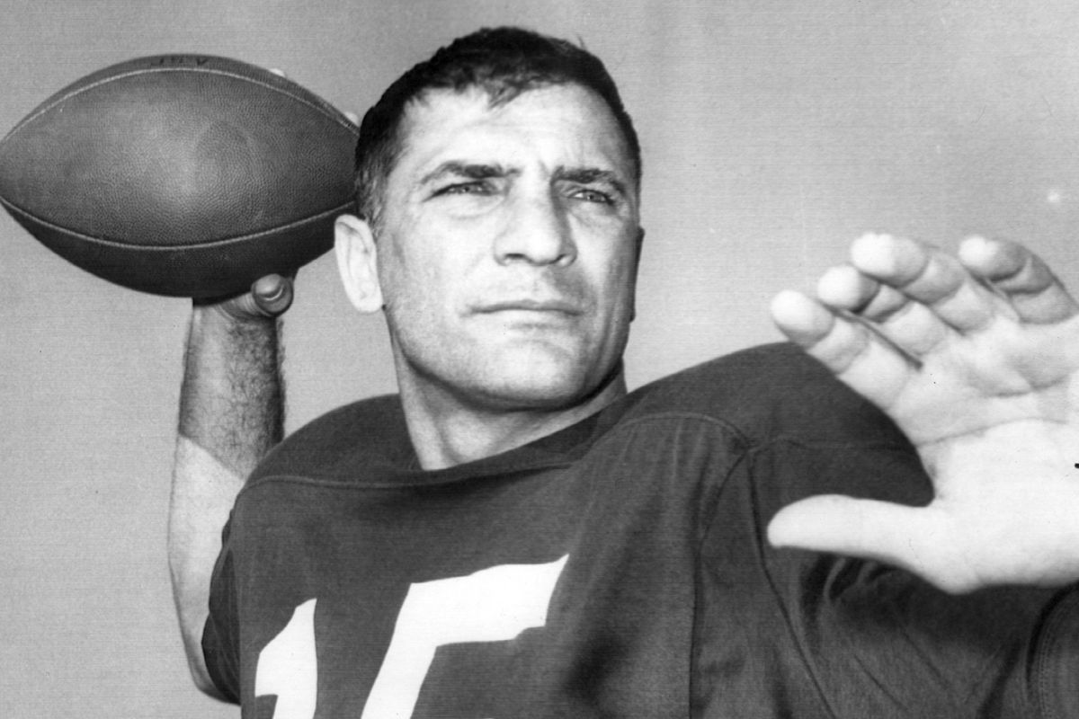 Vito "Babe" Parilli: the first quarterback to lead the Patriots to a division title.