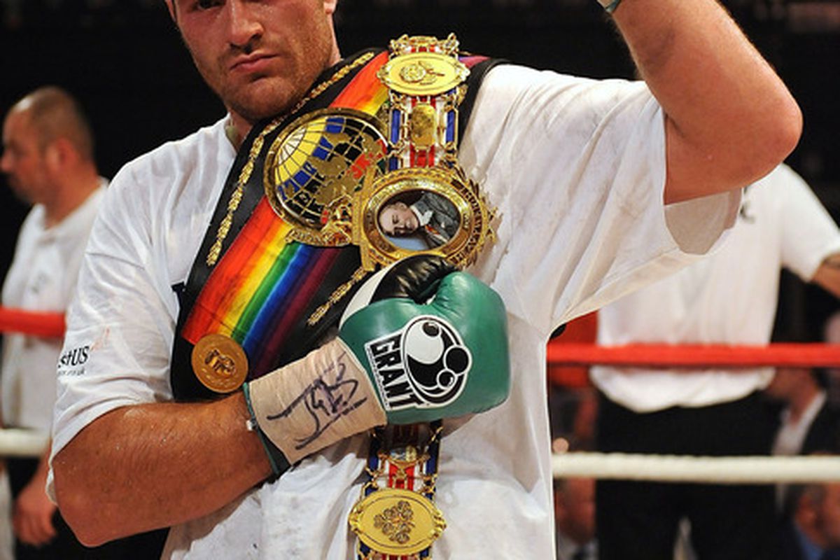 Tyson Fury will reportedly return on July 7 in Blackpool. (Photo by Christopher Lee/Getty Images)