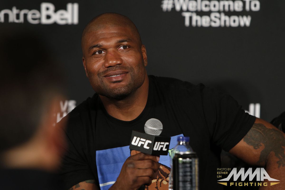 Quinton Rampage Jackson post-fight UFC 186 by Esther Lin