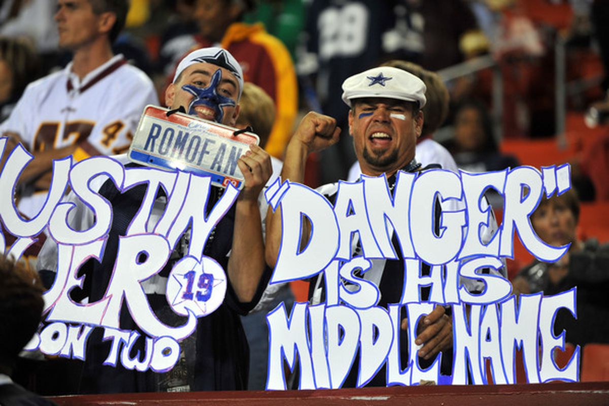 Like the Vegas sports books, these fans are eternally optimistic about the Cowboys.