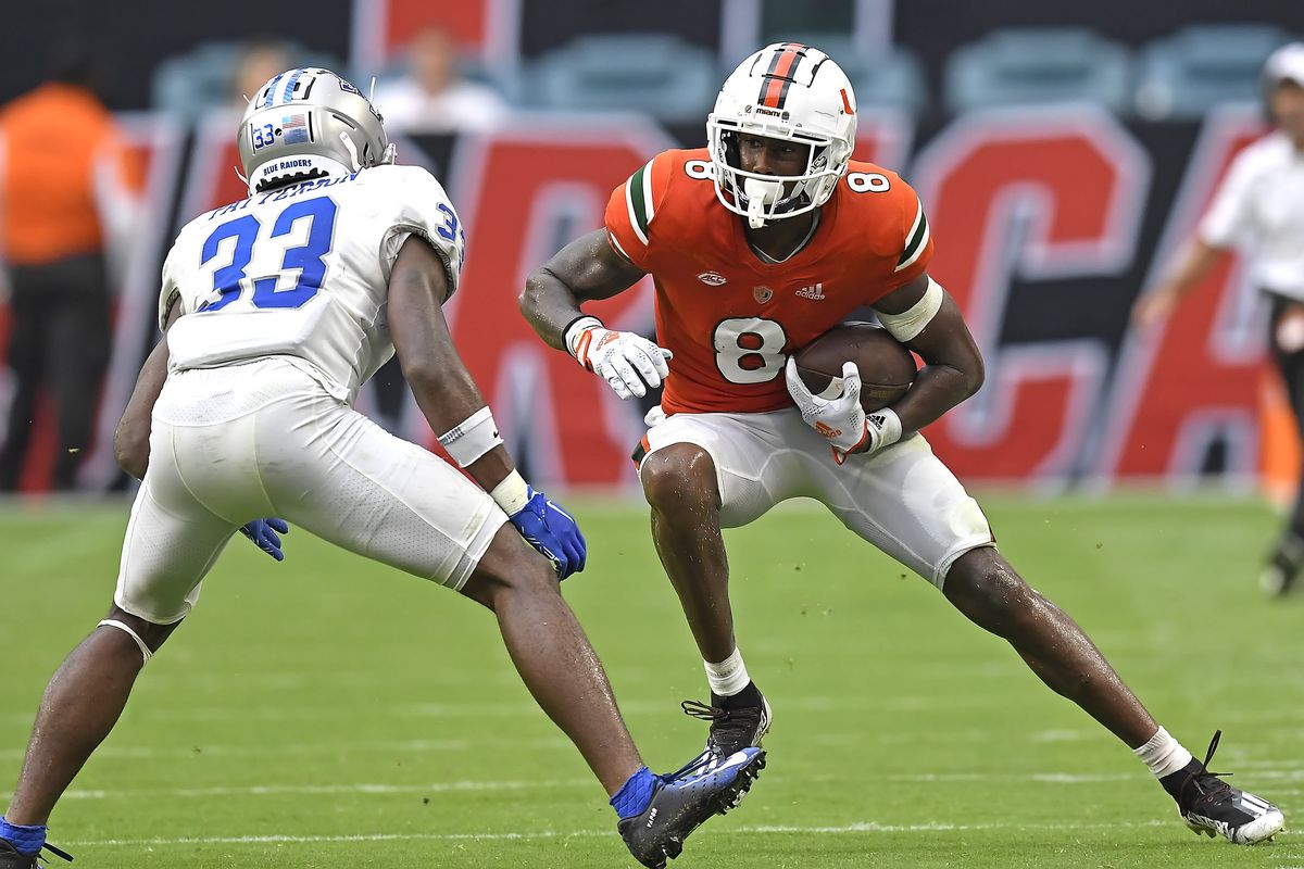 COLLEGE FOOTBALL: SEP 24 Middle Tennessee at Miami