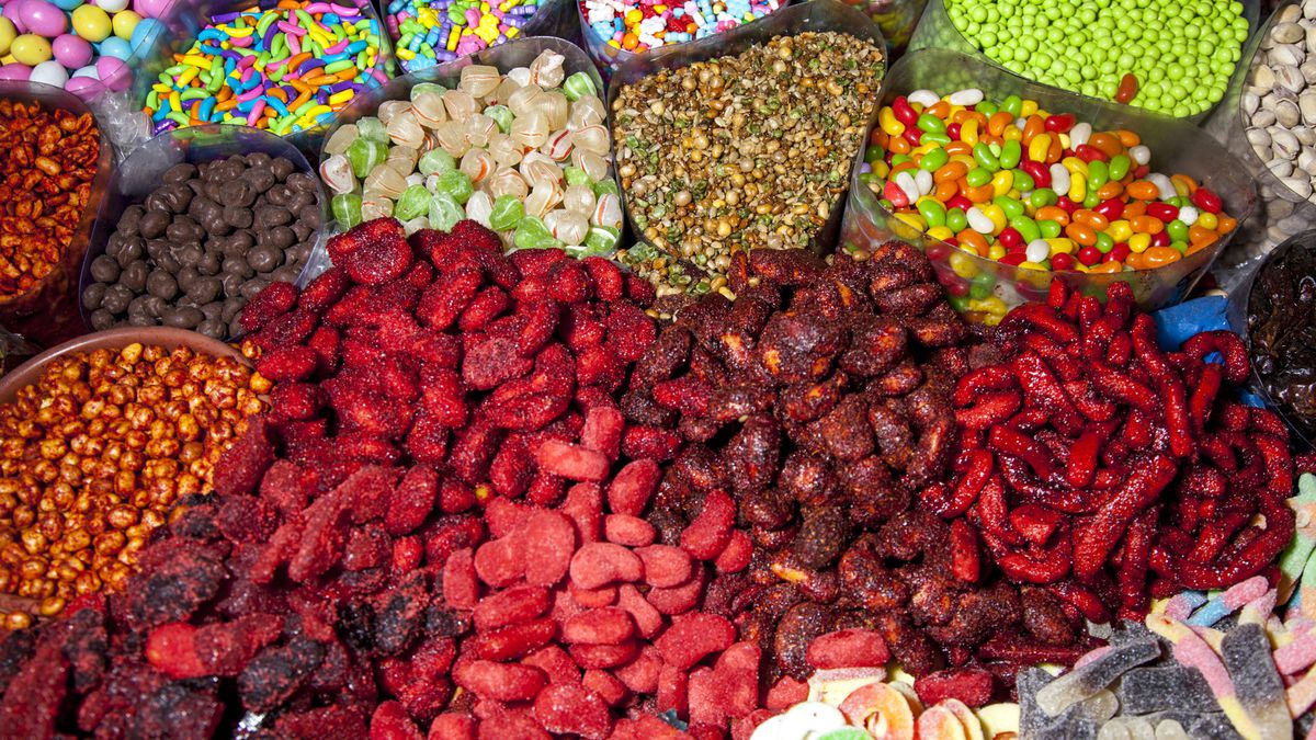 Chamoy candy on display in Mexico City.
