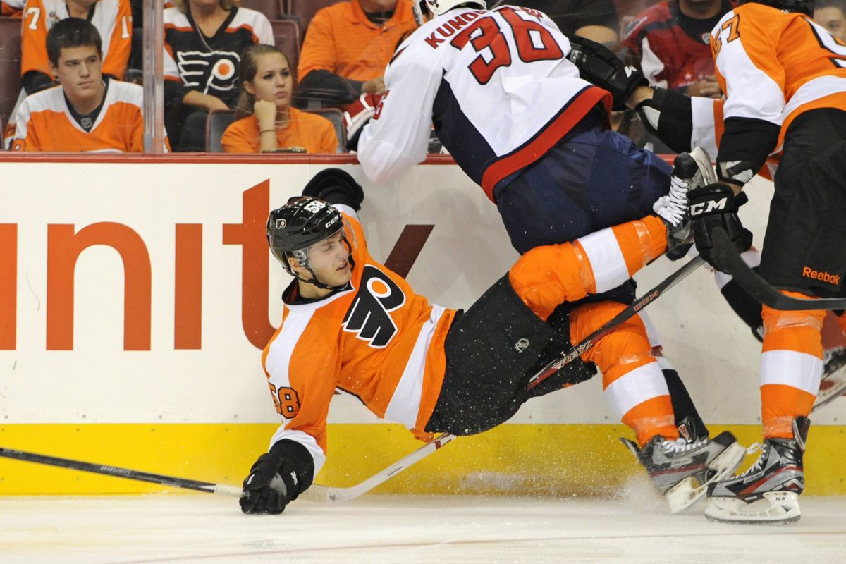 Taylor Leier may be falling down here, but his stock as a prospect sure isn't falling. /rimshot