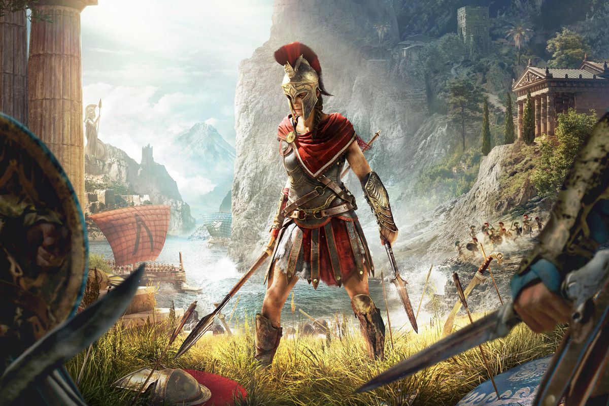 Assassin’s Creed Odyssey cover art of Kassandra