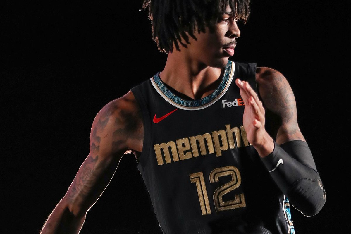 Ja Morant Debuts Memphis Grizzlies City Edition Issac Hayes Uniforms