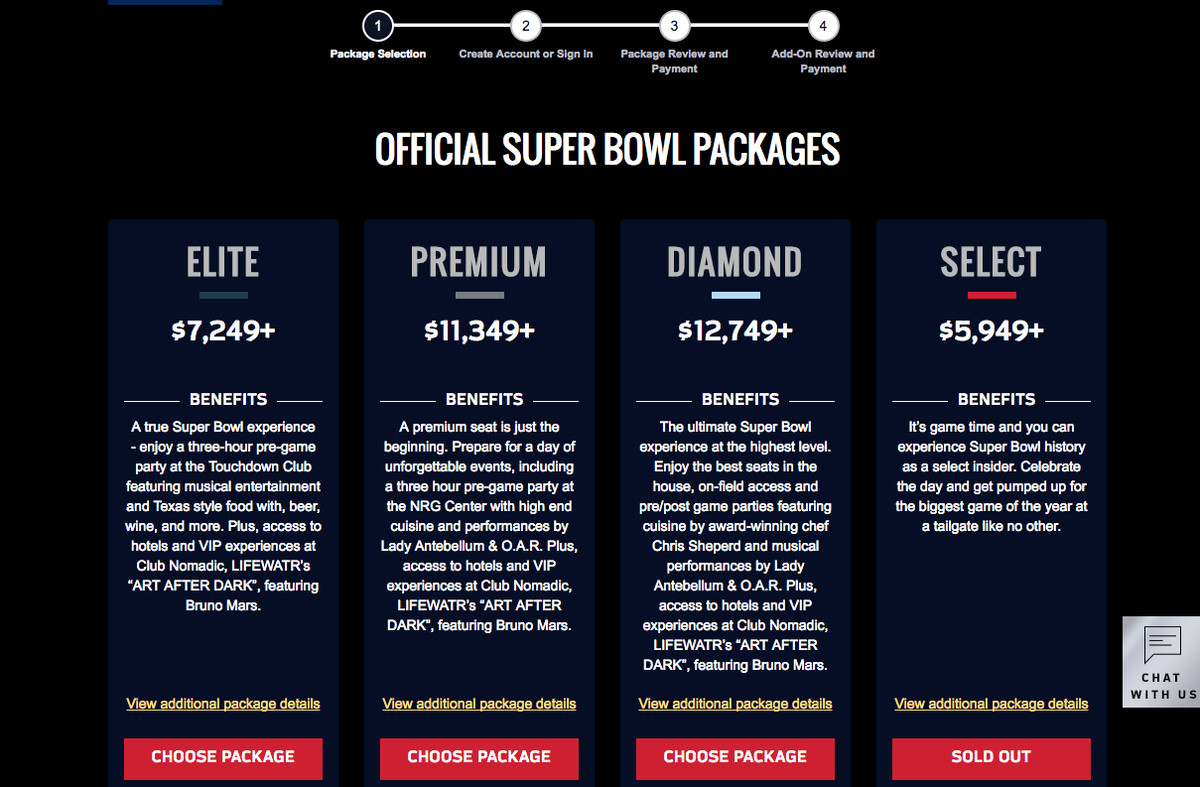 tickets for the super bowl game