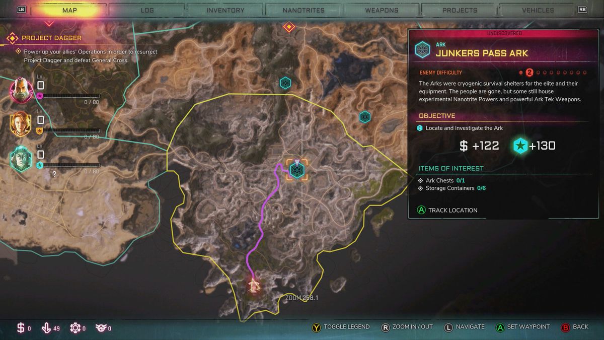 Rage 2 map and location information