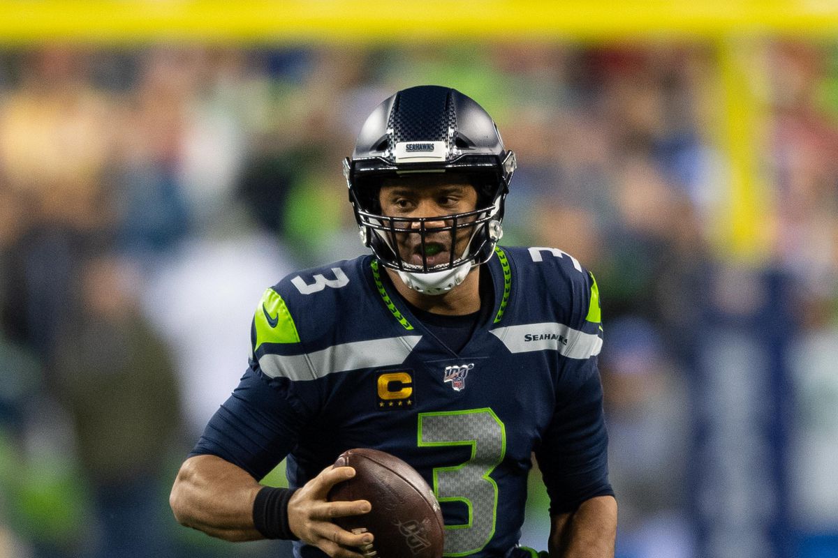 &nbsp;Seattle Seahawks quarterback Russell Wilson during the second half against the San Francisco 49ers at CenturyLink Field. San Francisco defeated Seattle 26-21.