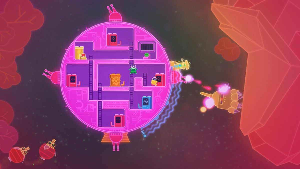 Lovers in a Dangerous Spacetime - red caves