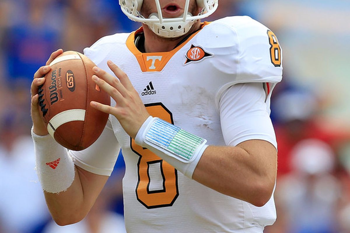 Tennessee will go as far as Tyler Bray can take them. Um, just how far can he take them?