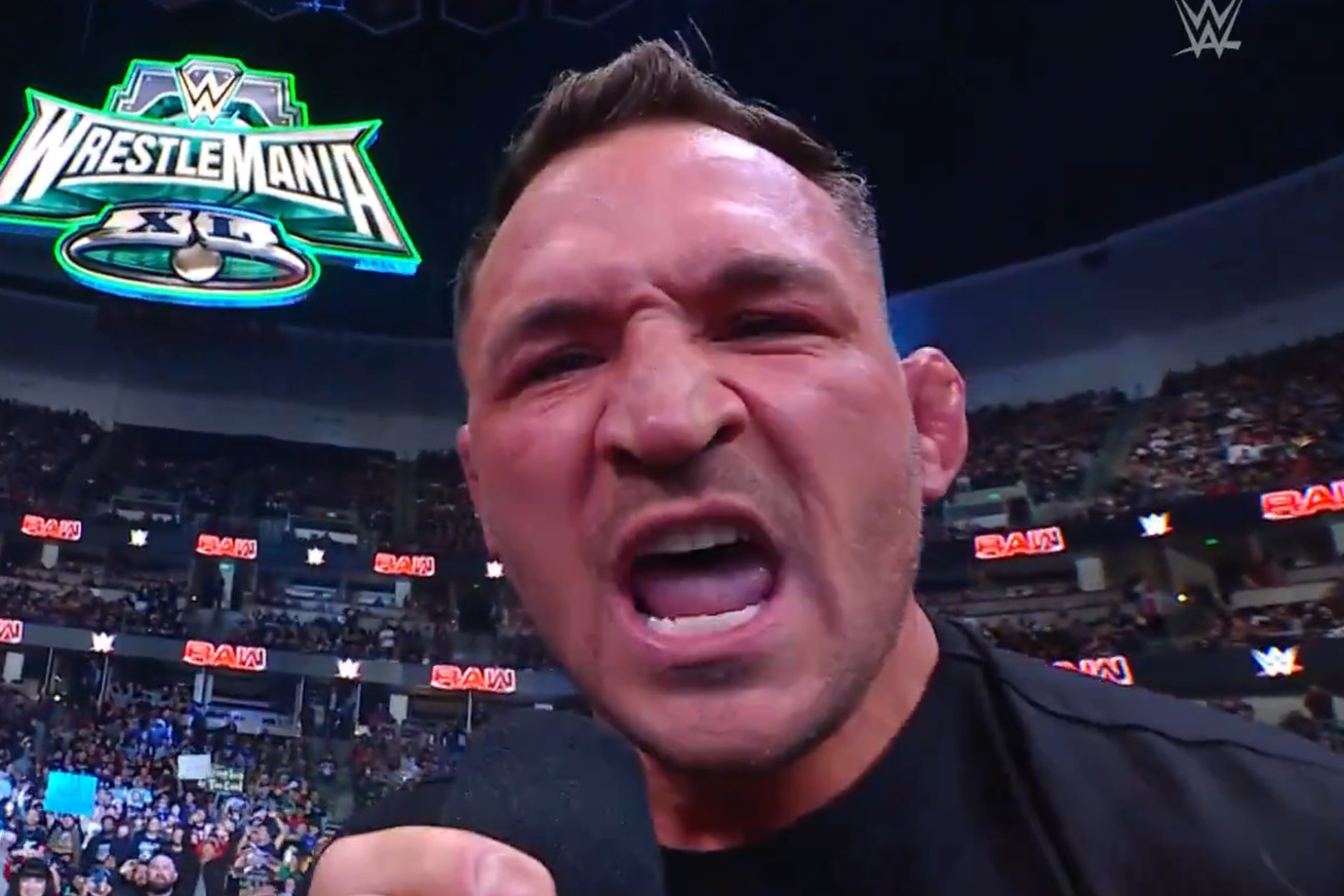 Watch Michael Chandler cut furious promo against Conor McGregor on WWE Raw