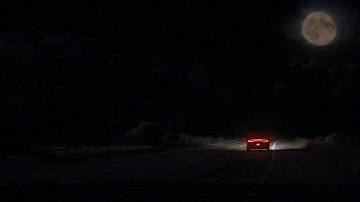 Heading off into the night on True Detective.
