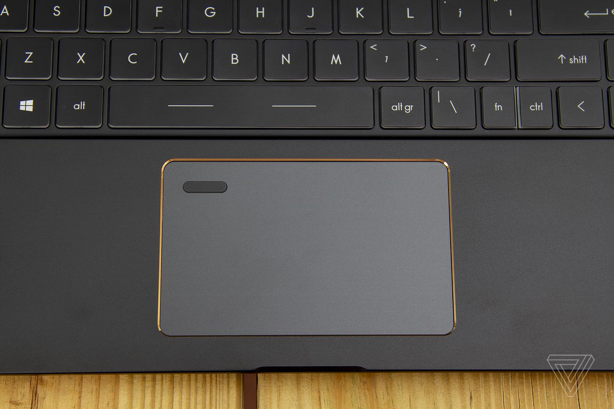 The MSI Summit E15’s touchpad.