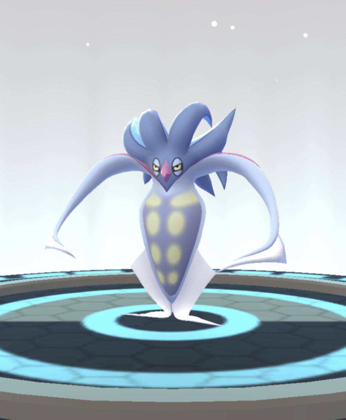 A freshly evolved Malamar in Pokémon Go