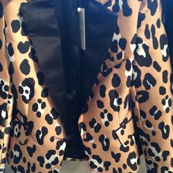 Leopard blazer, $300